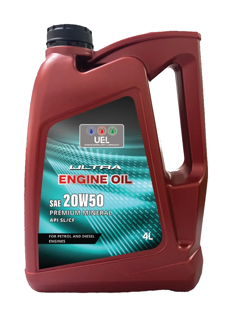 UEL Ultra Engine Oil SAE 20W-50 Premium Mineral 4L